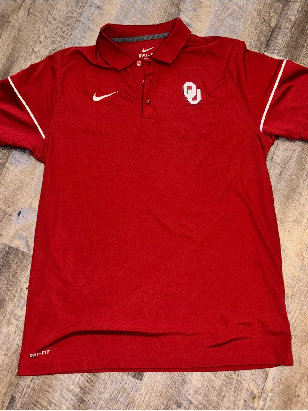 Men’s Nike Dri-Fit Oklahoma Sooners Polo Shirt Size Large